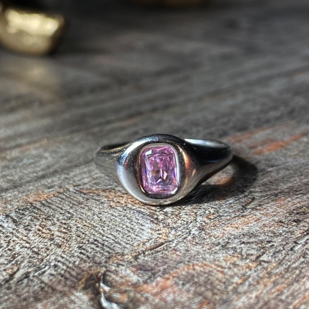 New Pink Gemstone Statement Ring - image 8